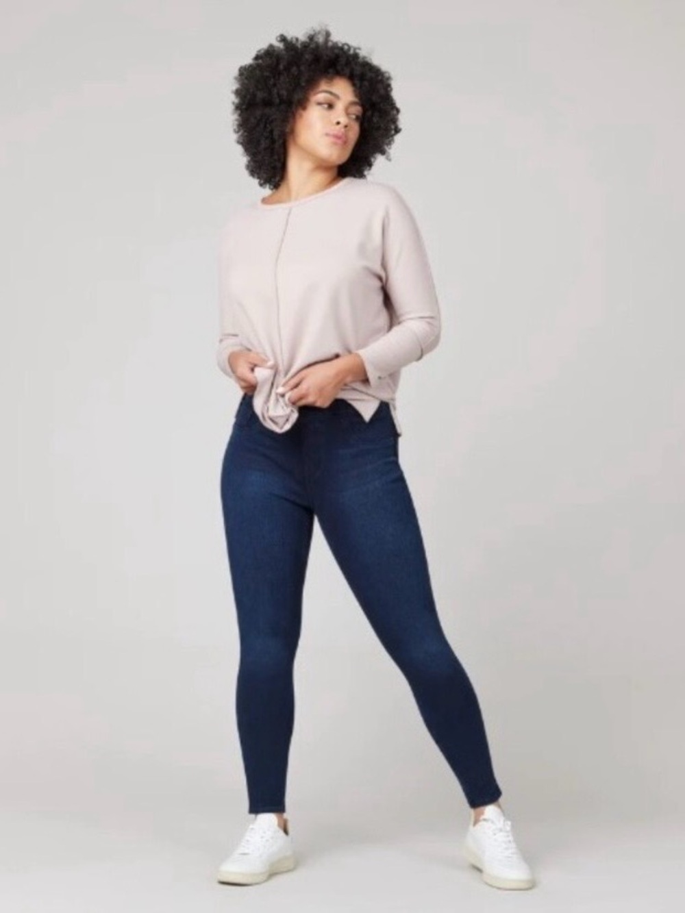 SPANX Jean-ish Ankle Leggings in Twilight Blue Size XL